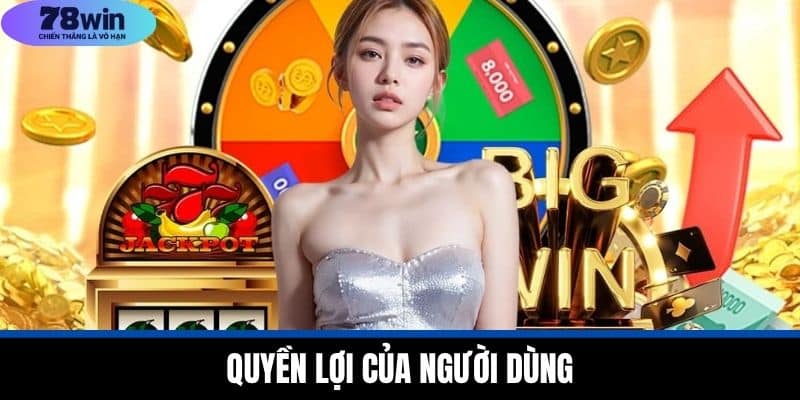 Điều Khoản Và Điều Kiện 78WIN - Quy Định Sử Dụng Dịch Vụ 3 Quyền lợi của người dùng